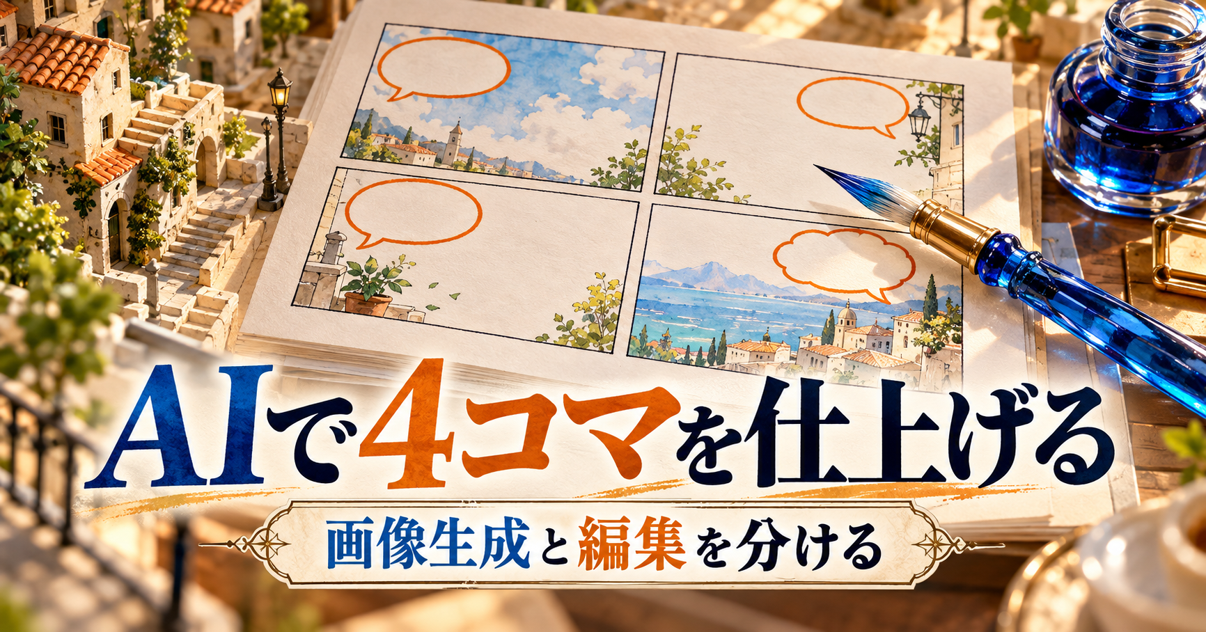 AI漫画StudioとChatGPT。人物の再現と台詞の編集を分けて作る