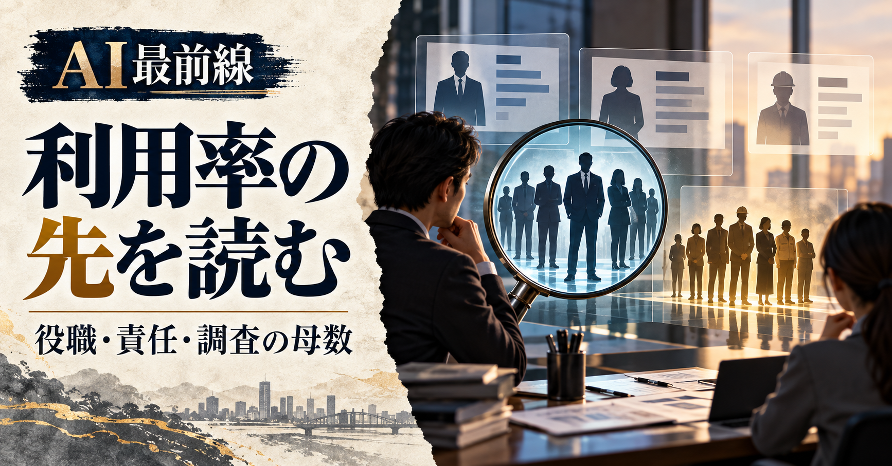 新規事業のAI利用率を読む——ARCHECO調査の母数と責任の違い