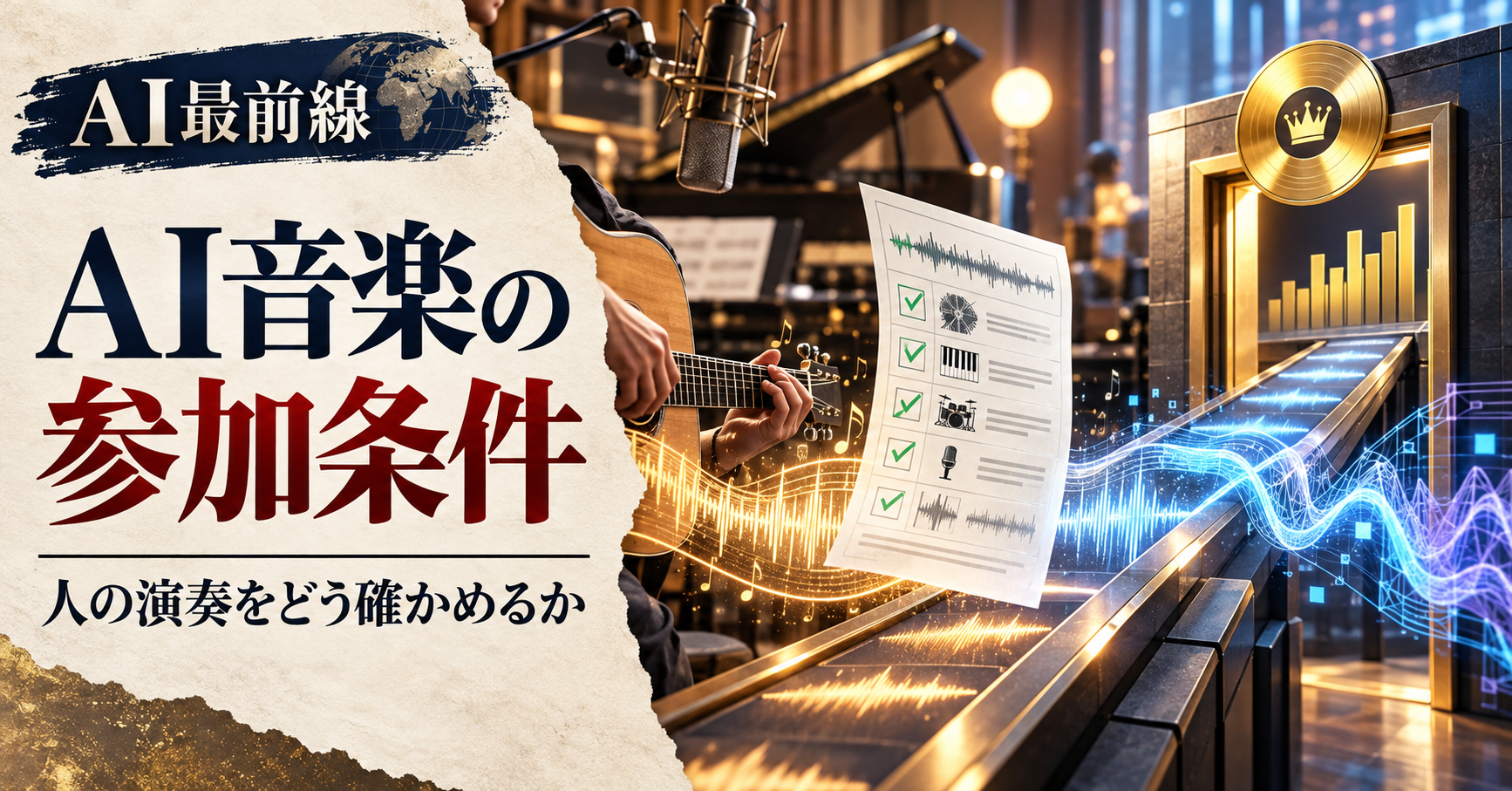 ARIAのAI音楽ルール、人の演奏と制作記録をどう確かめるか