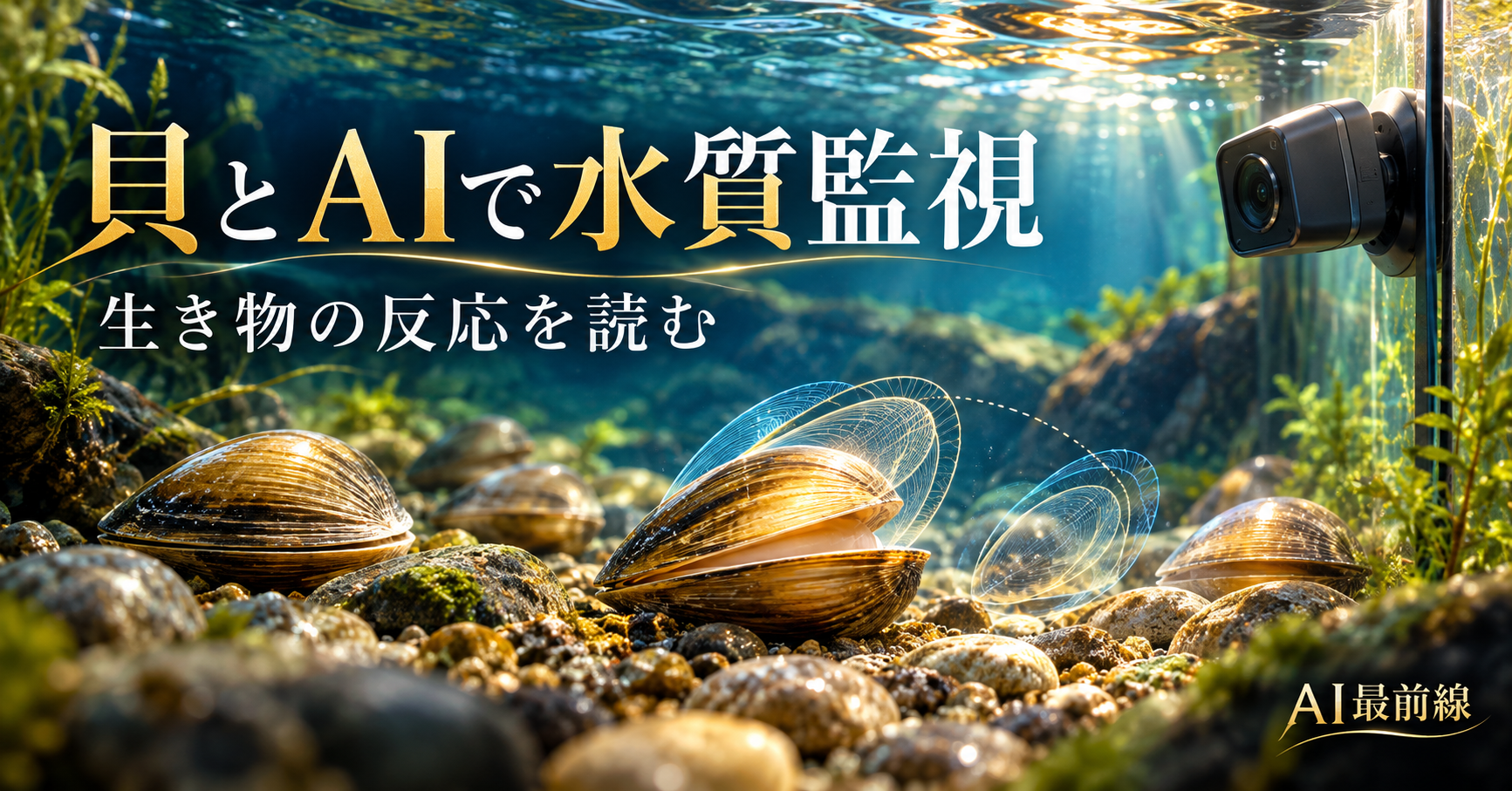 貝の反応をAIで読む水質監視、早期警報を支える仕組みと限界