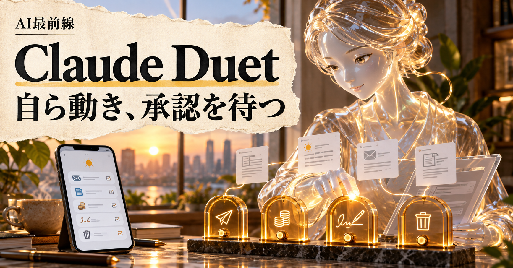 Claude Duetが自ら動く時代へ、承認・接続・利用上限の境界を読む