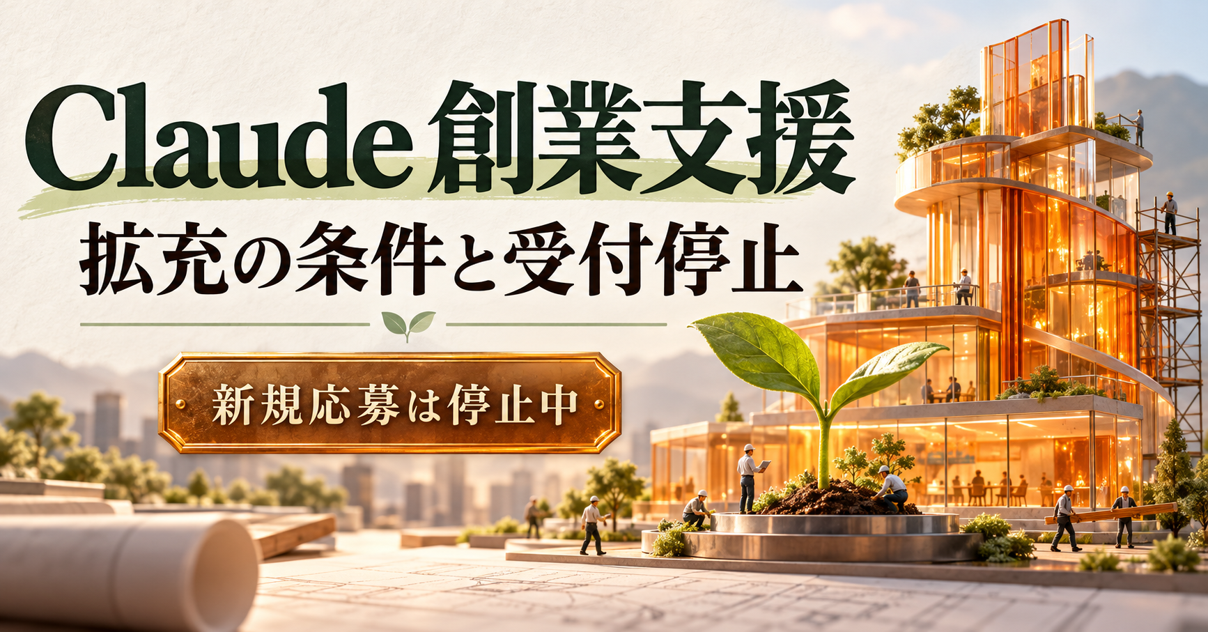 Claude Startupsの拡充を読む。現在は新規応募の受付を停止