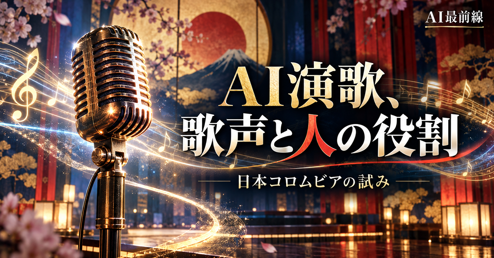 日本コロムビアのNeoこぶし。AI演歌で変わる歌声と制作の役割