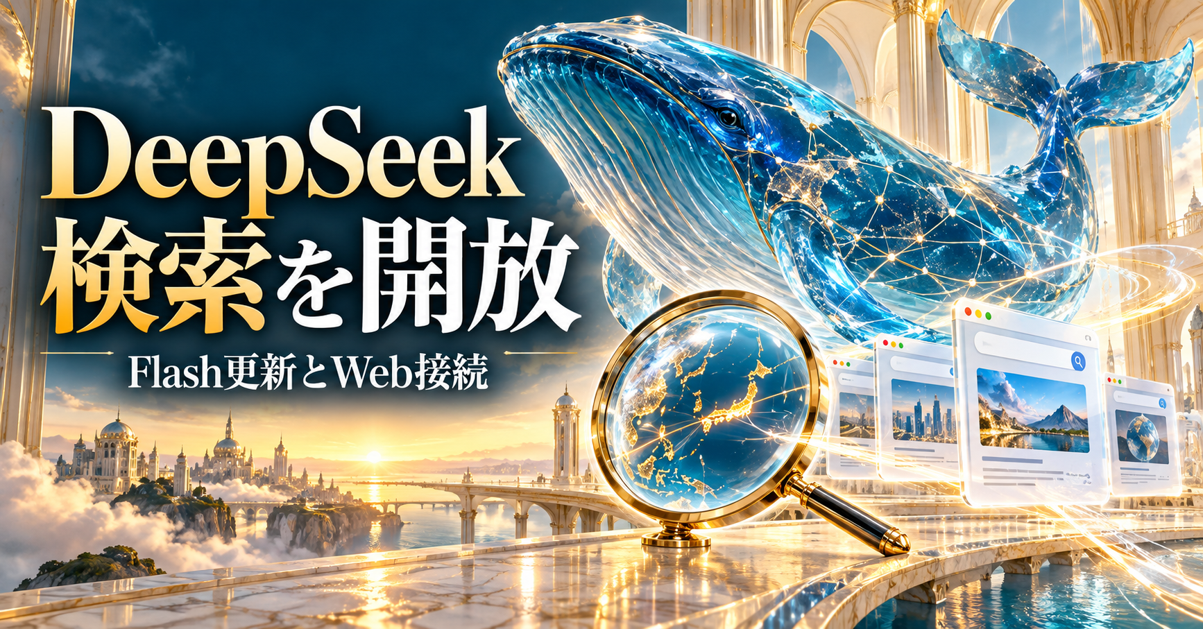 DeepSeekのFlash更新と検索API開放。モデルと道具の組み合わせが広がる
