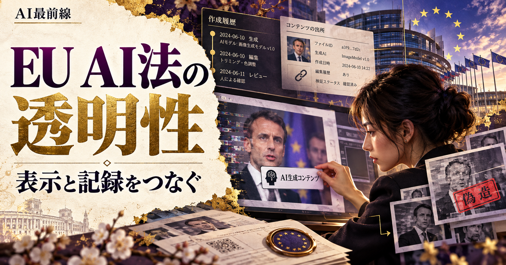 EU AI法の透明性、役割と適用日を分けて実装する