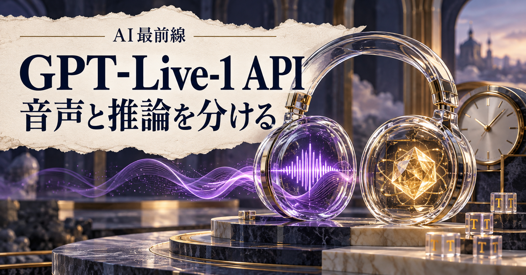 GPT-Live-1 API、音声の時間と推論の費用を分けて考える