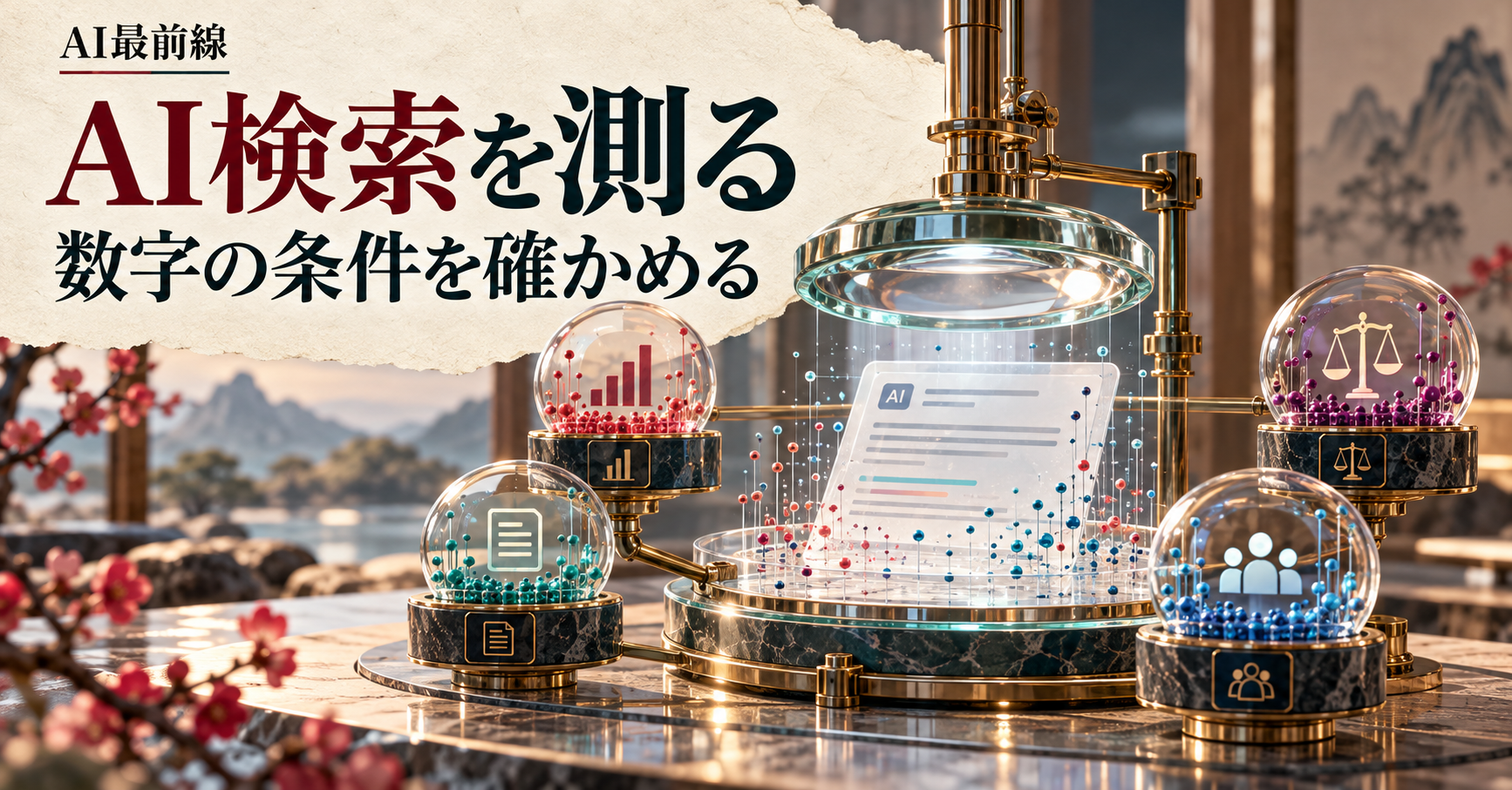 AI検索の可視性をどう測るか、IABの四指標と比較条件
