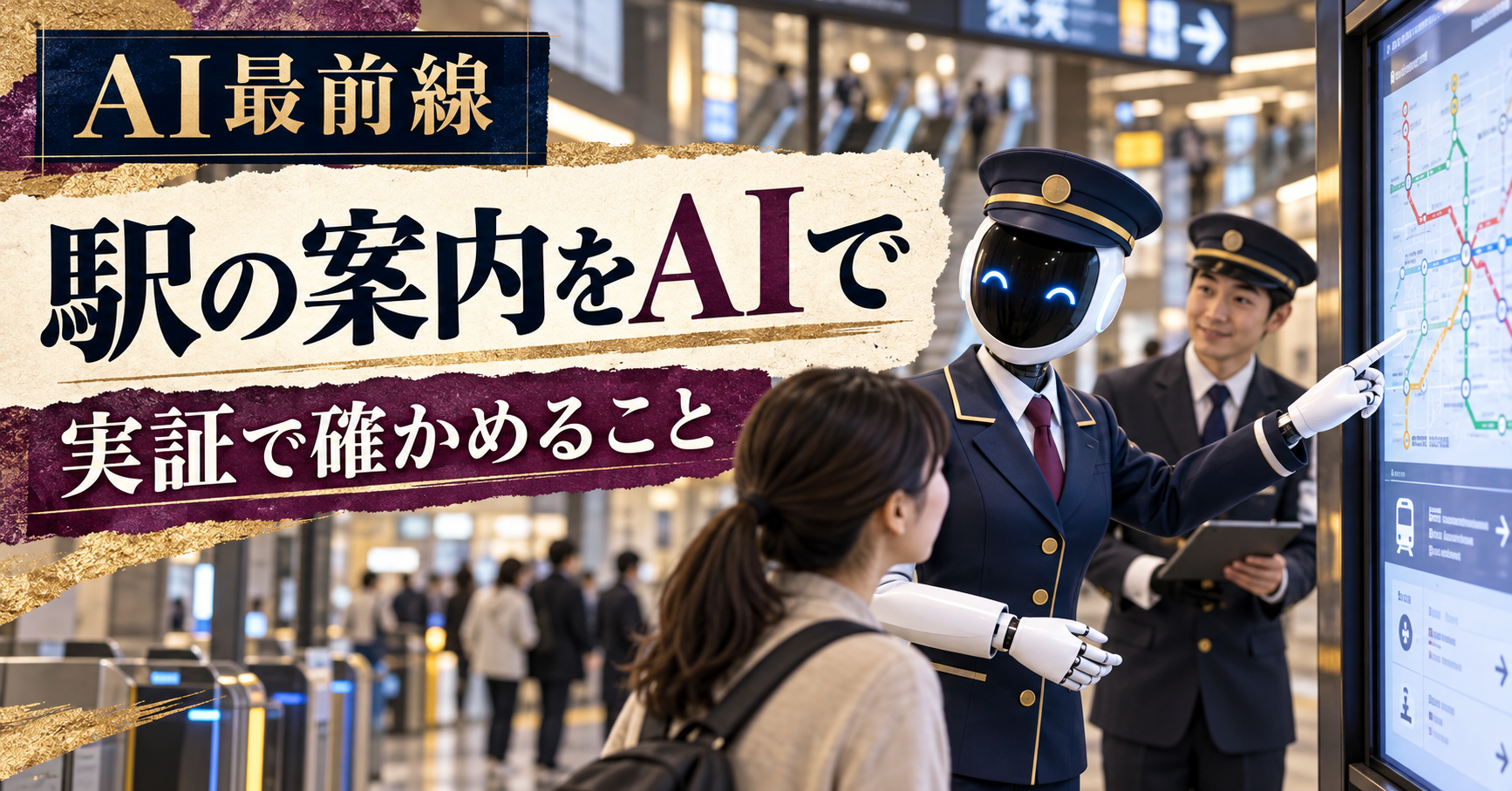 Osaka Metroの駅案内AI実証、人とロボットの役割をどう測るか