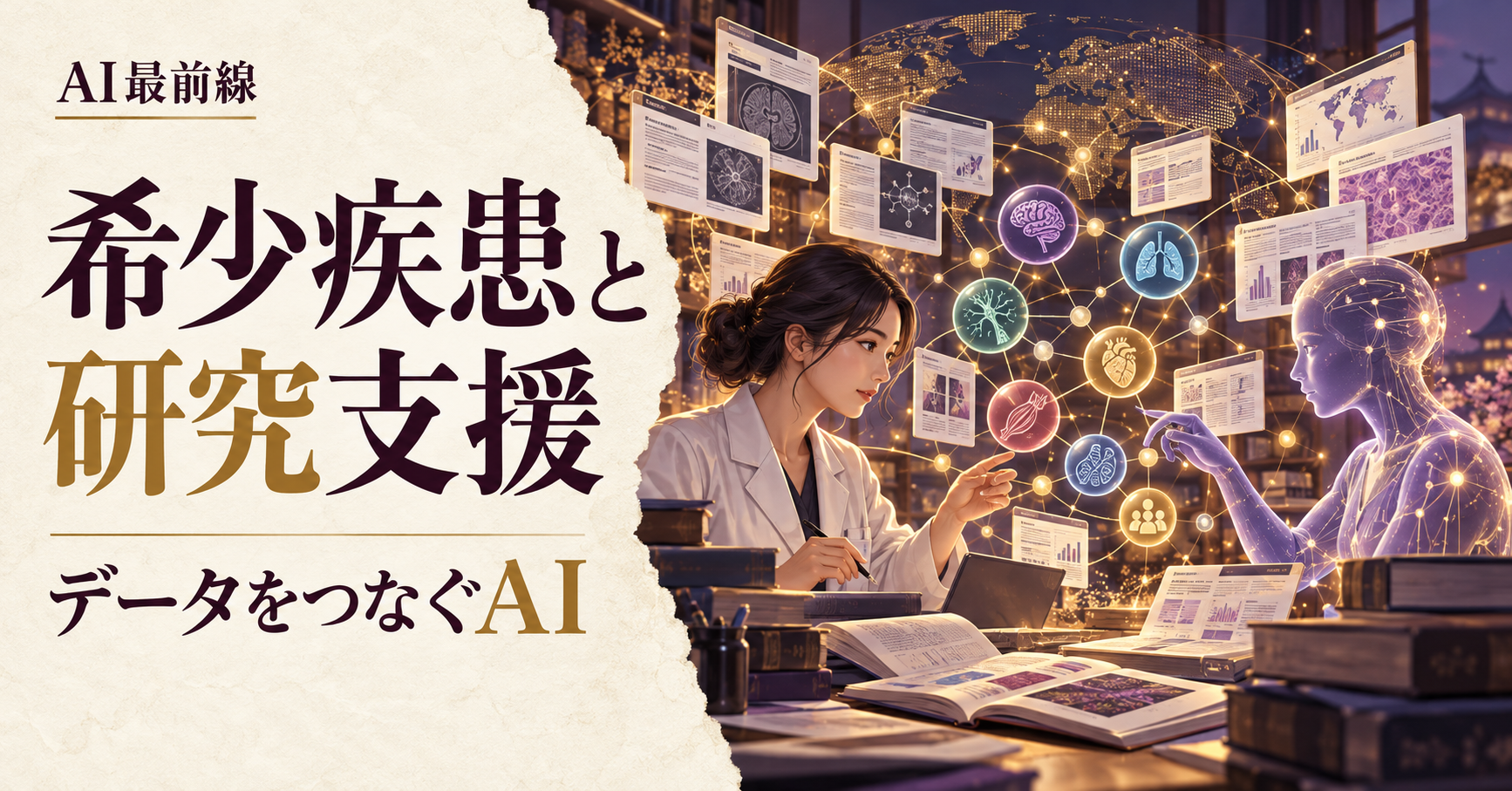 希少疾患の研究支援、AIクレジットと知識基盤の役割