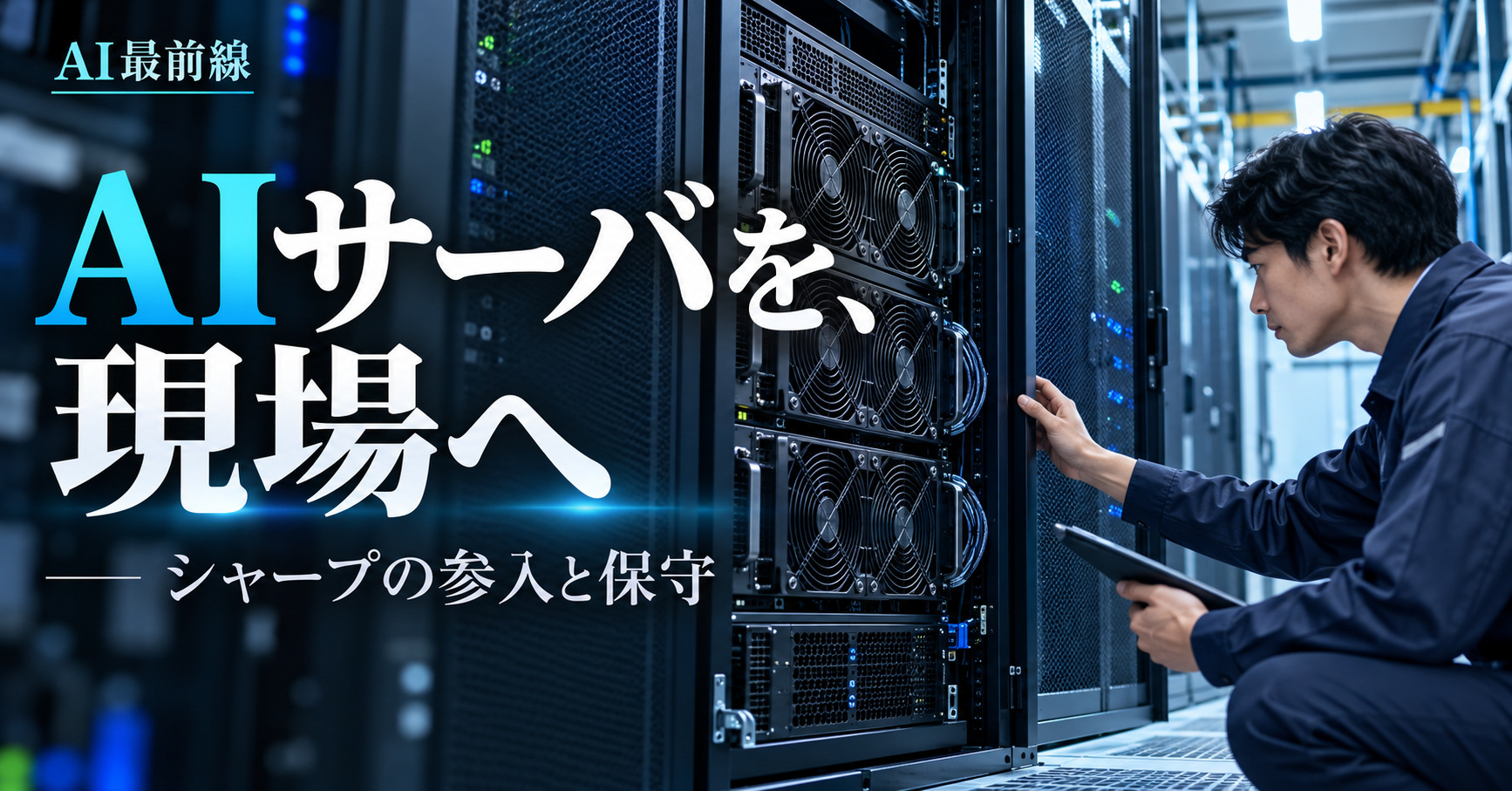 シャープのAIサーバー参入。受注、設備、保守をつなぐ条件