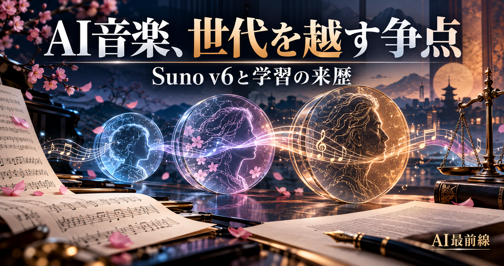 Suno v6訴訟が問うモデルの来歴。学習データと世代間の継承