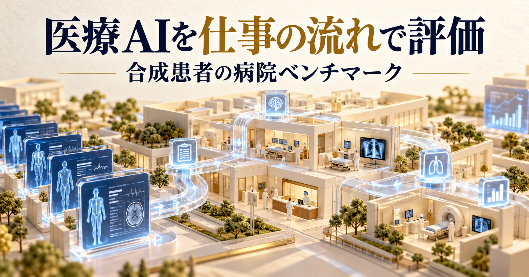 架空の病院で医療AIを評価。Synthetic Hospitalの得点をどう読むか