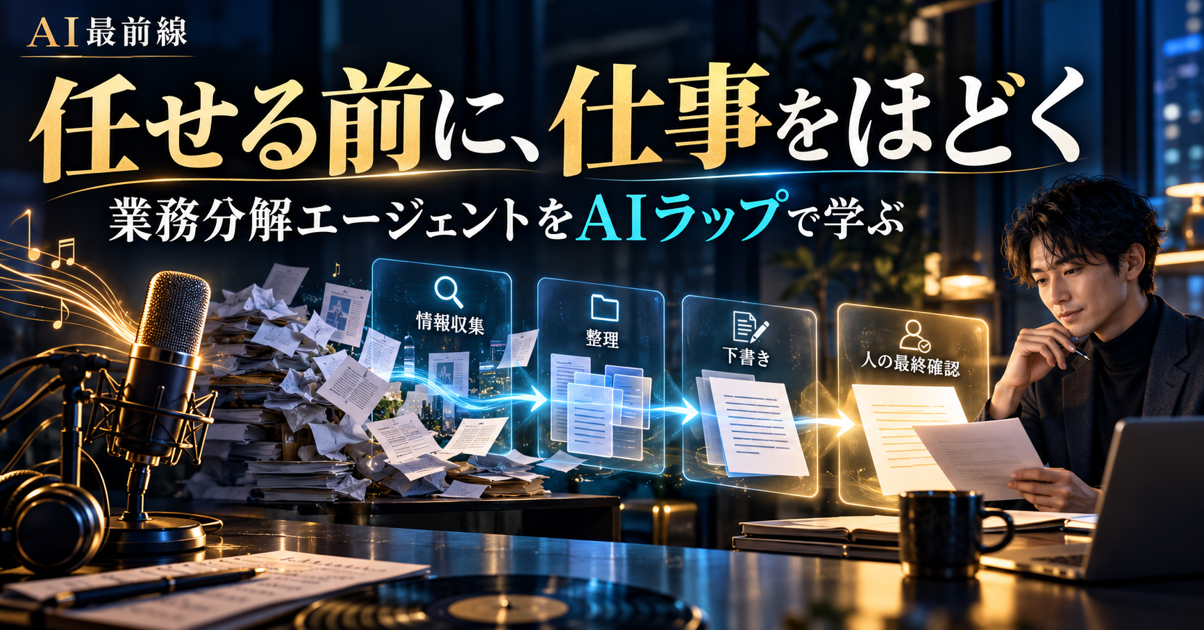 AIに任せる前に仕事を分ける。業務分解エージェントをラップで学ぶ