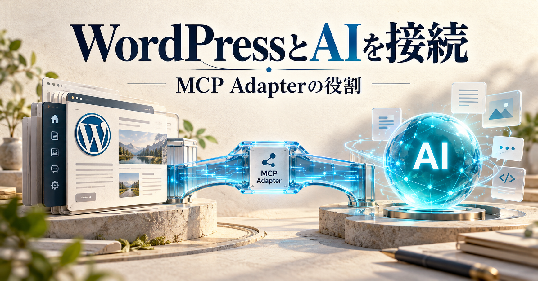WordPress MCP Adapterが公式配布へ。AIに何を任せるか